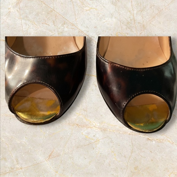 Christian Louboutin Women’s Patent Leather , Metal Pumps - Picture 9 of 15